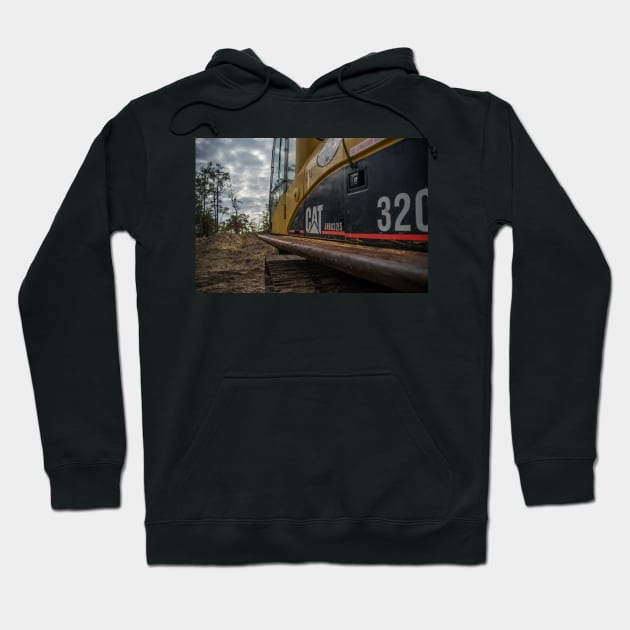 Excavator Hoodie by KensLensDesigns